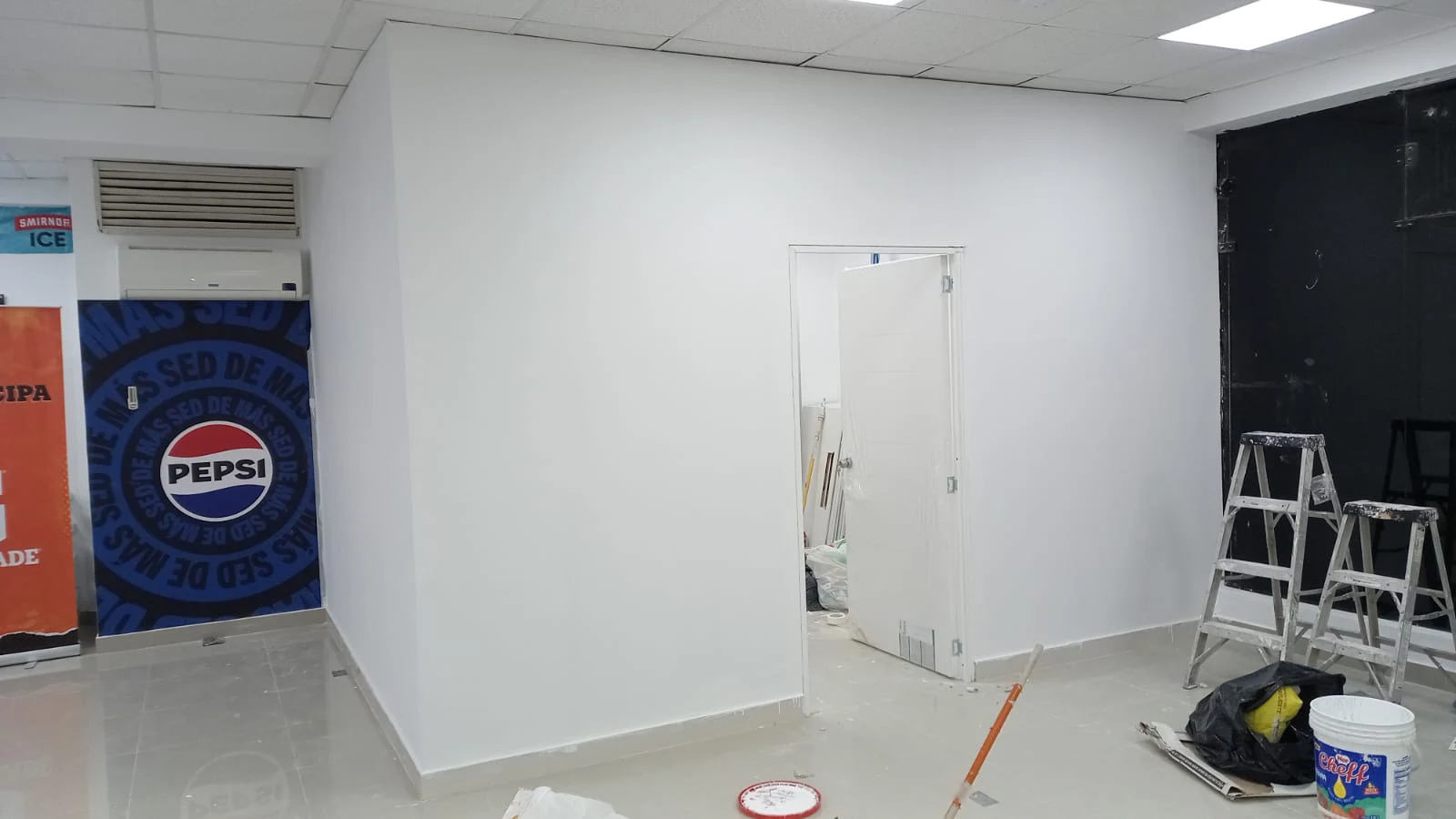 Despues instalacion de muros de drywall cbc